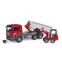 Bruder camion MAN TGS cu container roll off si incarcator compact Schaffer